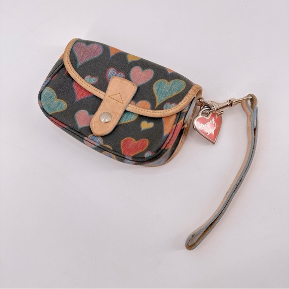Vintage Y2K Dooney & Bourke Black Wristlet Small Pouch